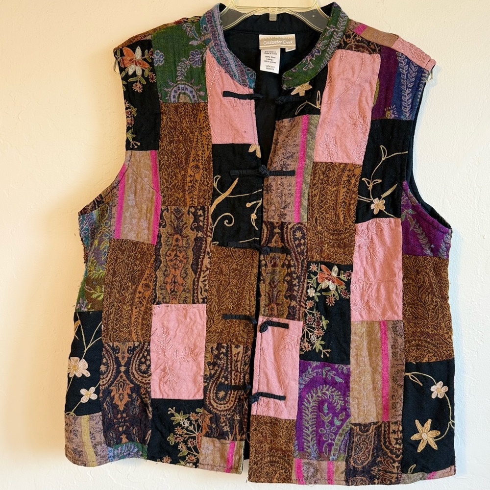 Patchwork Sleeveless Vest - image 2